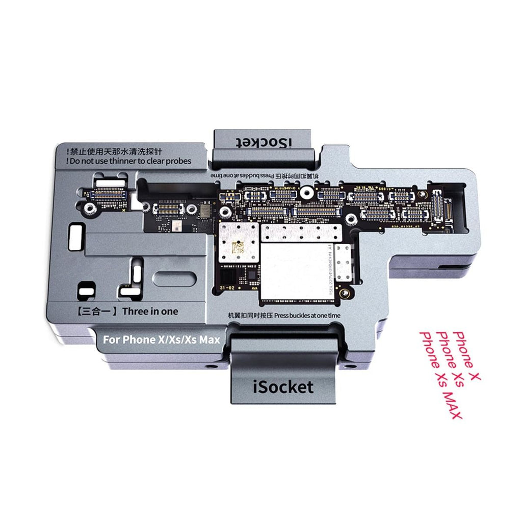 iSocket 3 - i - 1 Moderkort Fixtur - Apple iPhone X/XS/XS Max - PhonecareMobilverktyg