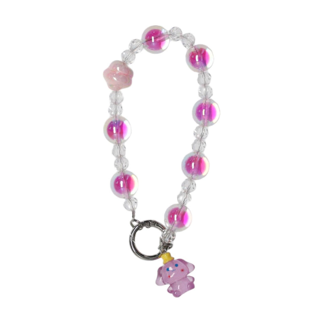 Luminous pearl color Purple + cinnamon dog chain - Phonecare