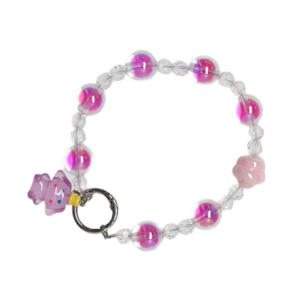 Luminous pearl color Purple + cinnamon dog chain - Phonecare