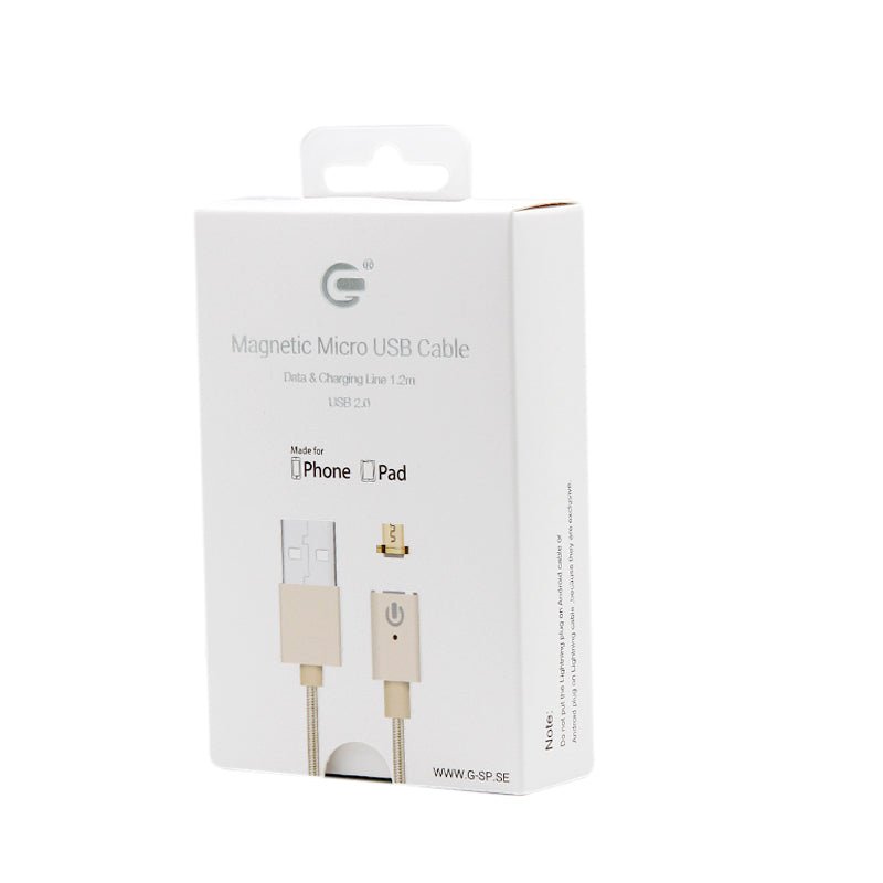 Magnetisk Micro - USB Flätad kabel - Guld - PhonecareLaddkabel