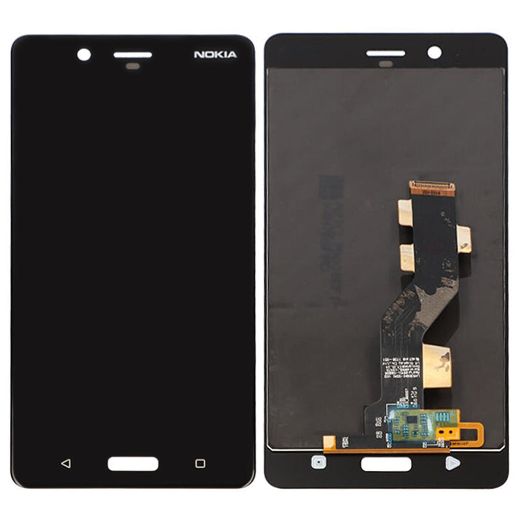 Nokia 8 Skärm med LCD Display OEM - Svart - PhonecareMobilreservdelar