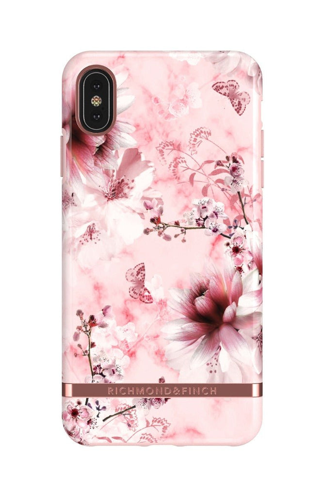 Richmond & Finch Skal Pink Marble Floral - iPhone XS Max