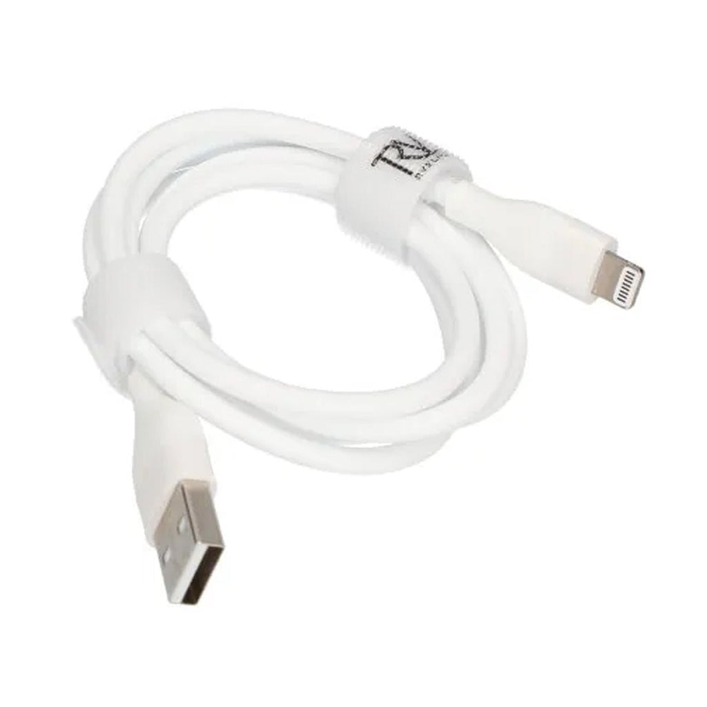 Rvelon iPhone - kabe USB A till Lightning MFi Silikon 1M Vit