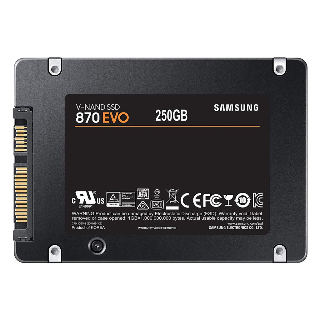 Samsung 870 EVO SSD 250GB 2.5 SATA 3 Hårddisk