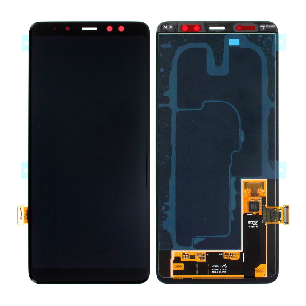 Samsung A8 Plus 2018 Skärm LCD Display Original - Svart