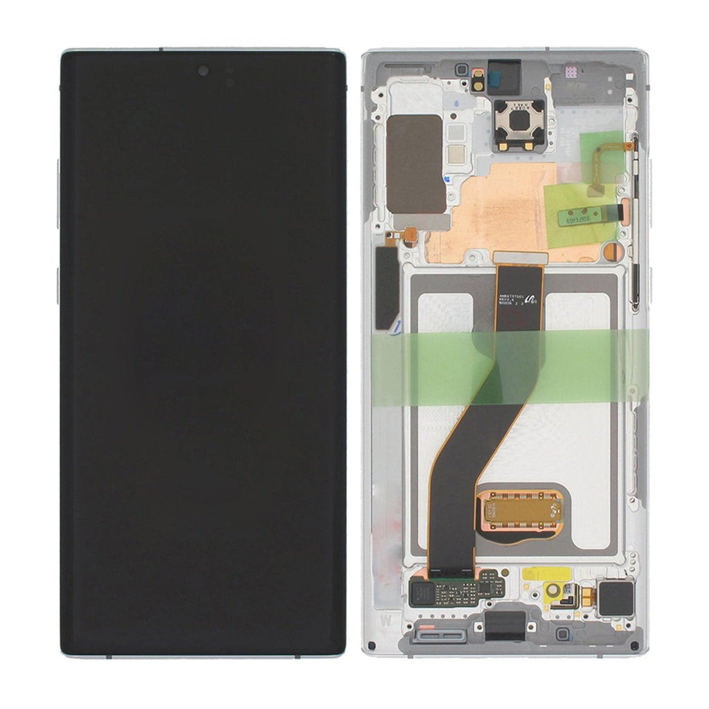 Samsung Galaxy Note 10 Plus Skärm med LCD Display Original - Vit