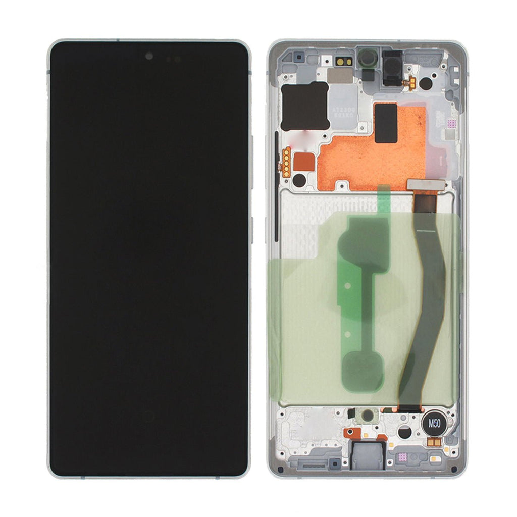 Samsung Galaxy S10 Lite (SM - G770F) Skärm med LCD Display Original - Vit