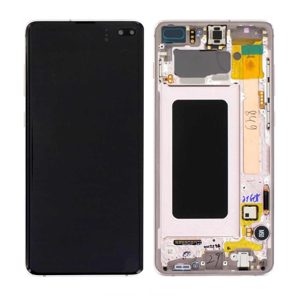 Samsung Galaxy S10 Plus (SM - G975F) Skärm med LCD Display Original - Vit