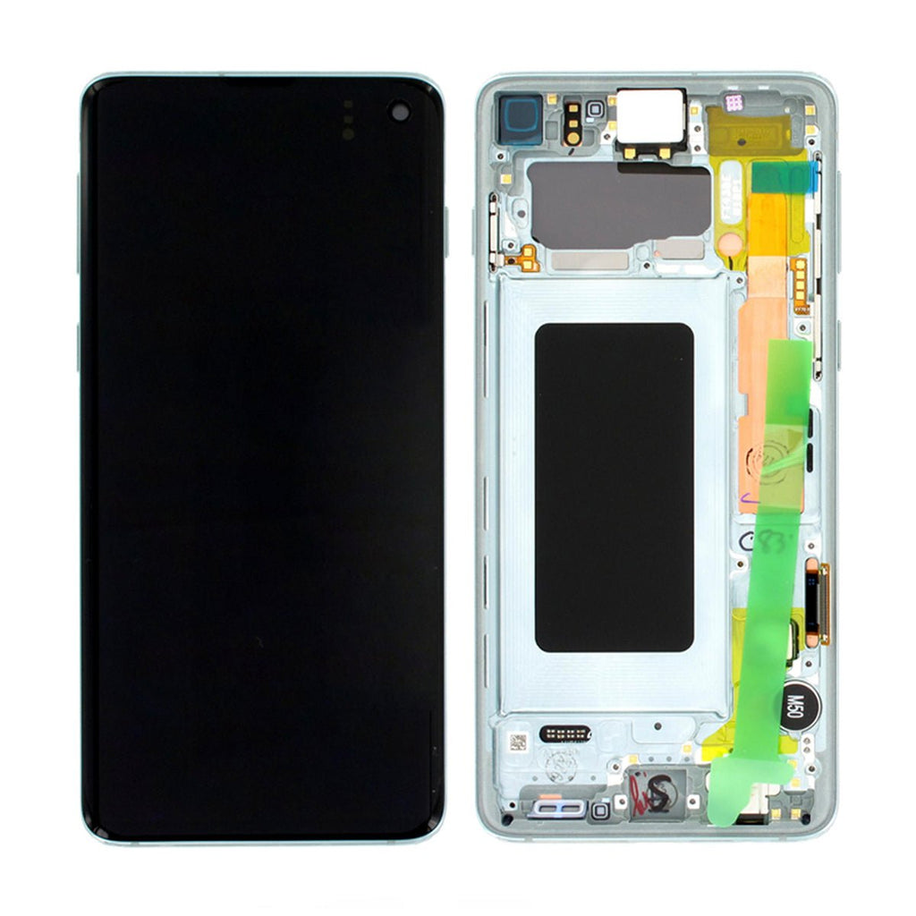 Samsung Galaxy S10 (SM - G973F) Skärm med LCD Display Original - Grön