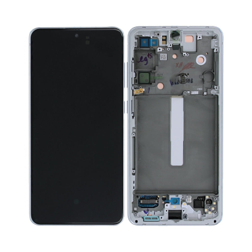 Samsung Galaxy S21 FE Skärm med LCD Display Original - Vit